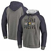 Indiana Pacers Fanatics Branded Ash Antique Stack Tri Blend Raglan Pullover Hoodie Fyun,baseball caps,new era cap wholesale,wholesale hats